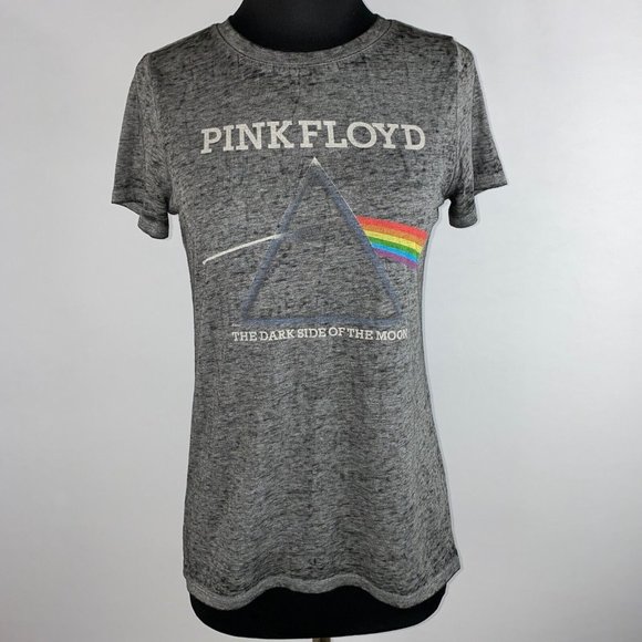 Pink Floyd The Dark Side Of The Moon Burnout T-Shirt Juniors Size XS Rock Music - Picture 1 of 12